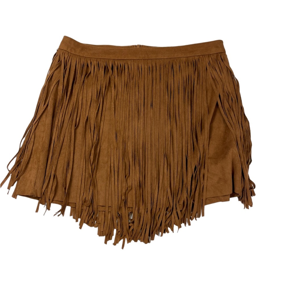 Jolt faux suede fringe style skirt size 11